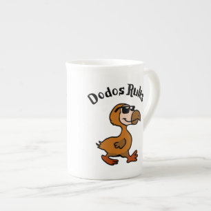 Dodo regler välj bakgrund färg benporslin mugg