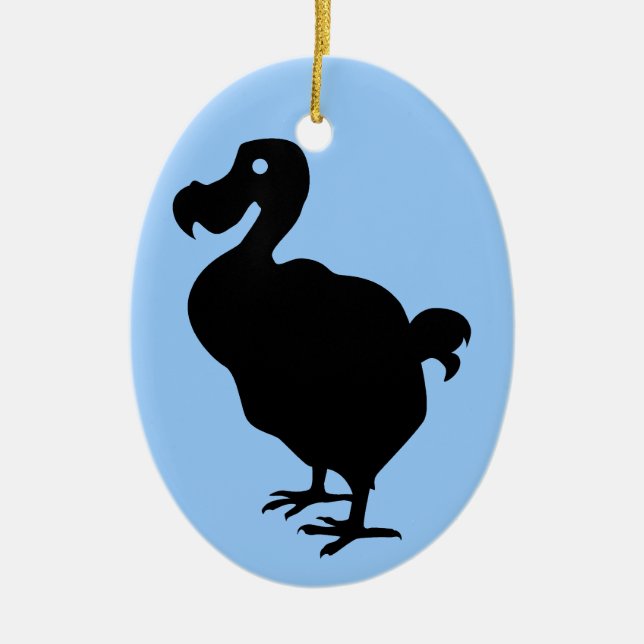 Dodo Silhouette Julgransprydnad Keramik (Framsidan)