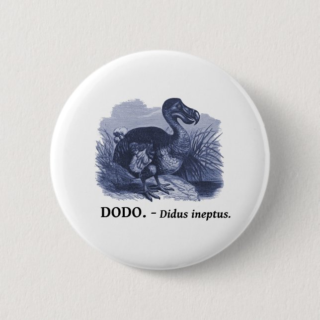 Dodofågel (den Didus ineptusen) Knapp (Framsida)