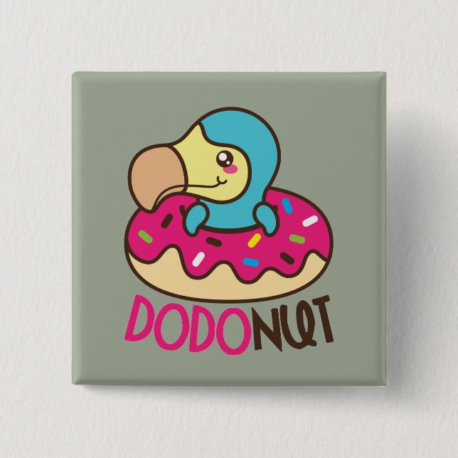Dodonut Do Bird Donut Knapp (Framsida)