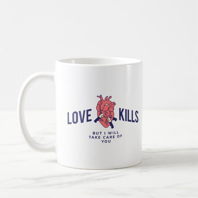 Dödorna kärlek kaffemugg (Vänster)