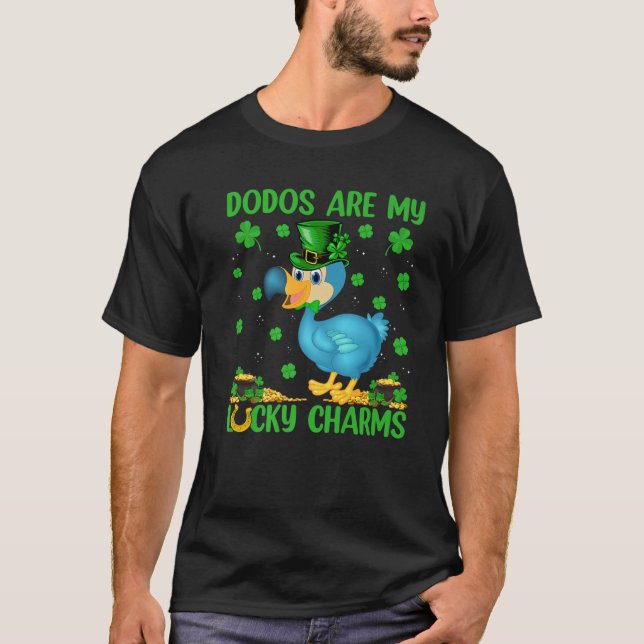 Dodos är min Lucky Charms Dodo Bird St. Patrick's T Shirt (Framsida)