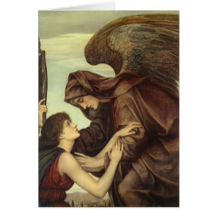 Dödsängel av Evelyn De Morgan Hälsningskort