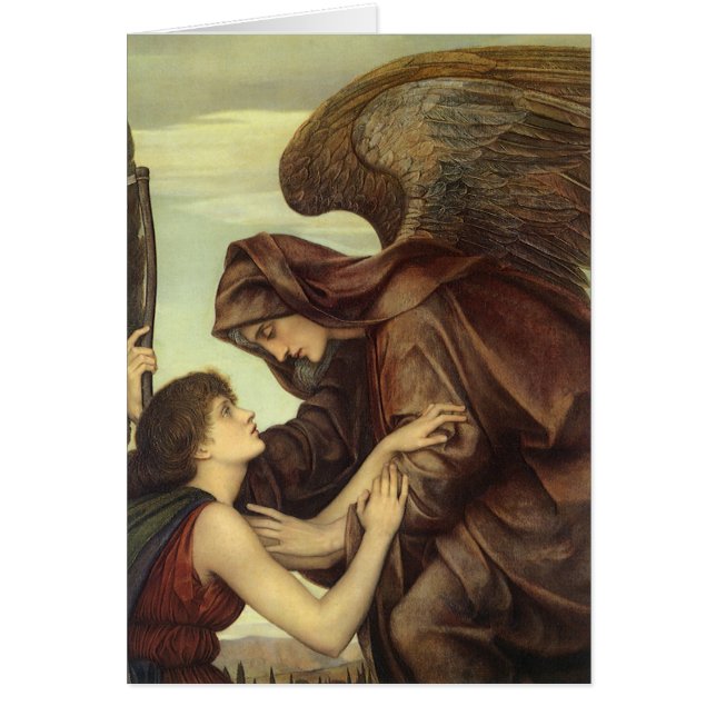Dödsängel av Evelyn De Morgan Hälsningskort (Framsidan)