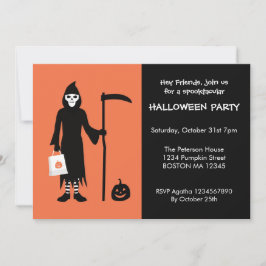 Dödsängel Halloween-inbjudan Inbjudningar