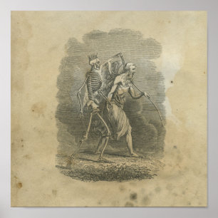 Dödsängel med Skeleton Poster