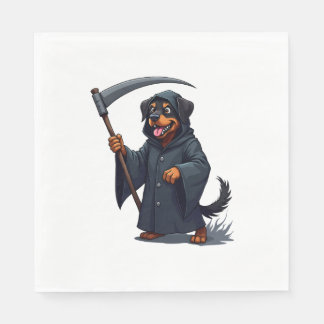 Dödsängel Rottweiler Hund Pappersservett