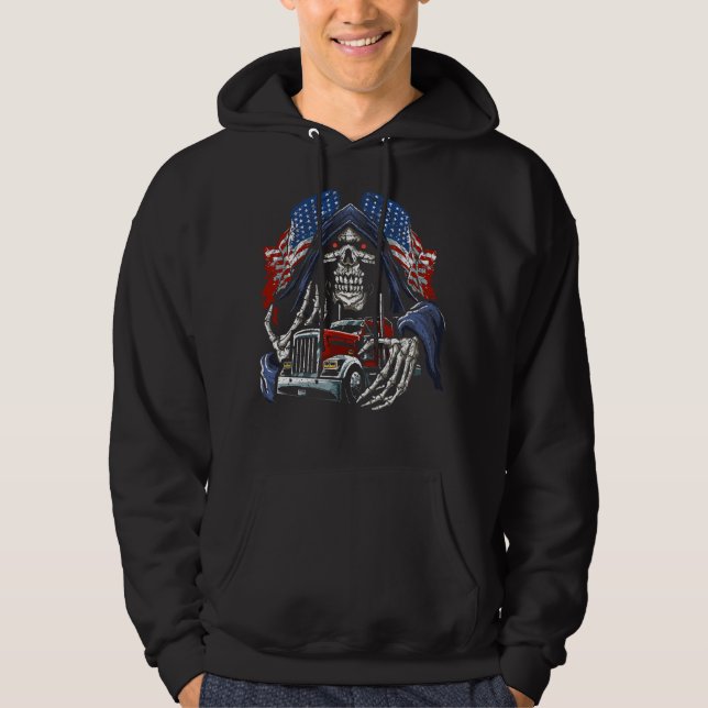 Dödsängeln avslöjar riggen hoodie (Framsida)
