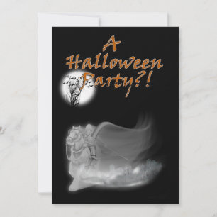 Dödsängeln rider igen Halloweenfest Inbjudningar