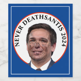 DödSantis Skull Ansikte Vinflaska Etikett