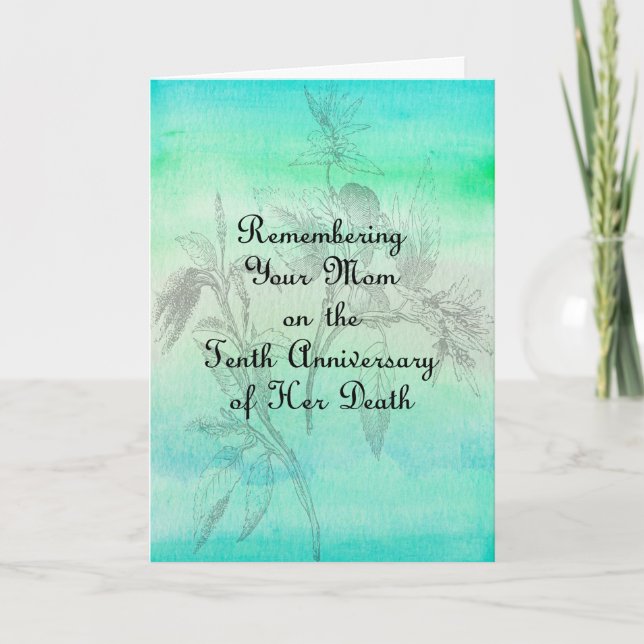 Dödsårsdag 10 för Mamma i Grönt Kort (Framsida)