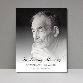 Dödsbegravning i foto Memorial Poster