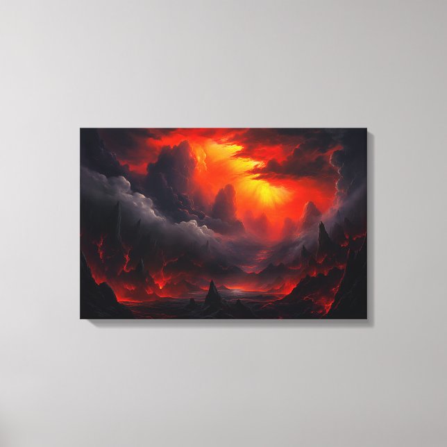 Dödsdalen - Fantasy Art Canvastryck (Framsida)