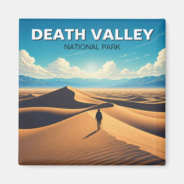 Dödsdalen National Park California Hiker Magnet (Framsidan)