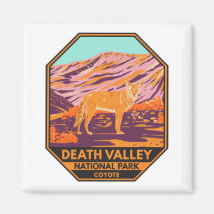 Dödsdalen nationalpark Coyote Vintage Magnet