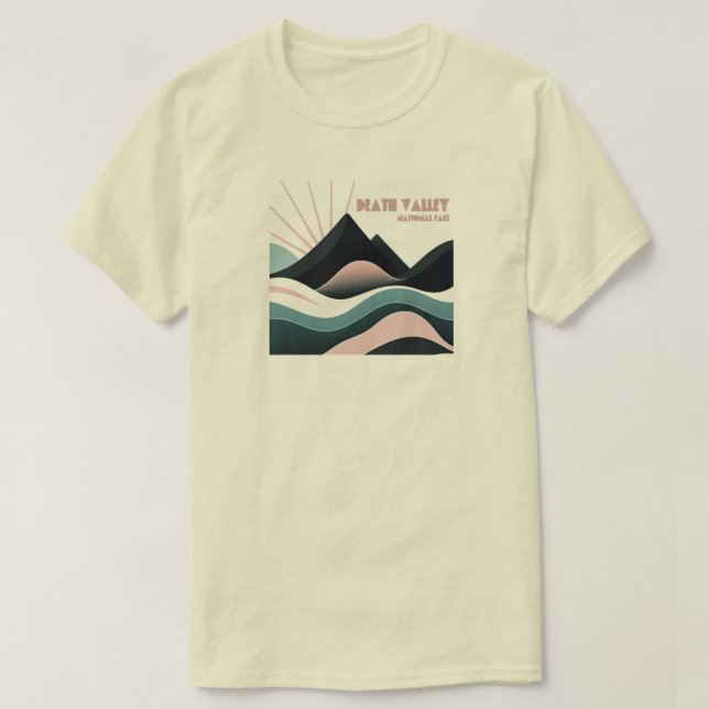Dödsdalen nationalpark Färgad Backe T Shirt (Design framsida)