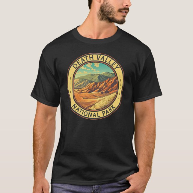 Dödsdalen nationalpark Vintage resor Art T Shirt (Framsida)