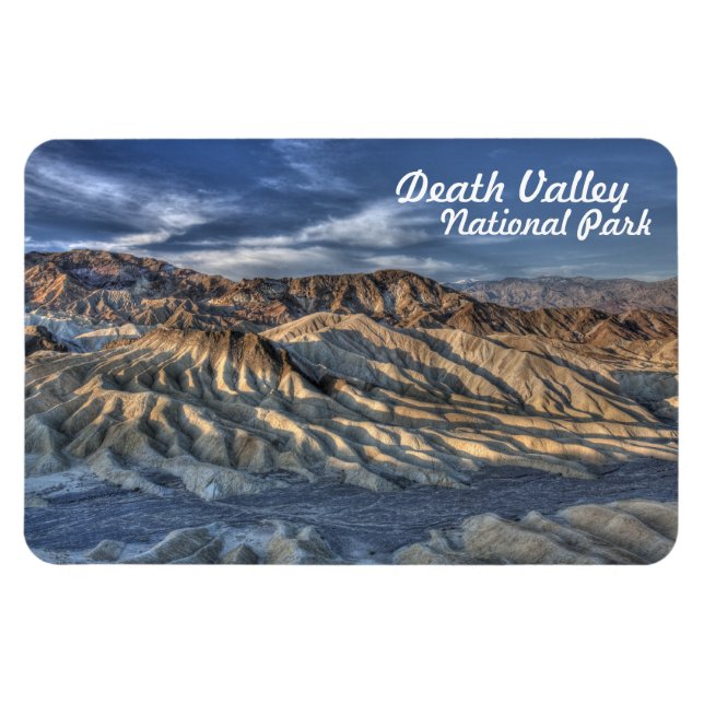 Dödsdalen nationalpark Zabriskie Point View Magnet (Horisontell)