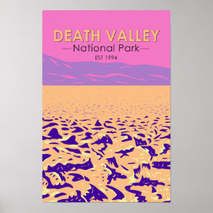 Dödsdalen Nationalparken Djävulen's Golf Course Poster
