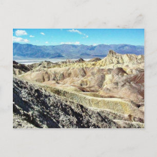 Dödsdalen Zabriskie Point Sand Desert 3 Vykort