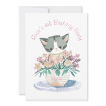 Dödsdöttrar från födelsedagen Cute Kitten Namn och