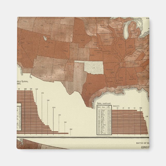 Dödsfall, andningsorgan, konsumtion magnet (Framsidan)