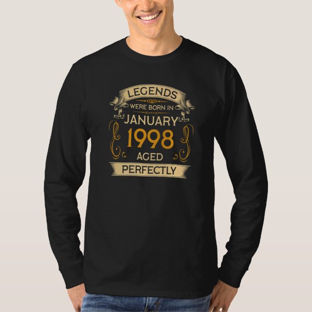 Dödsfall föddes i januari 1998 t shirt (Framsida)