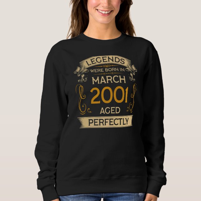 Dödsfall föddes i mars 2001 t shirt (Framsida)