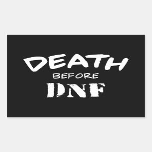 Dödsfall före DNF Rektangulärt Klistermärke