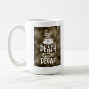 Dödsfall före kaffebröd kaffemugg