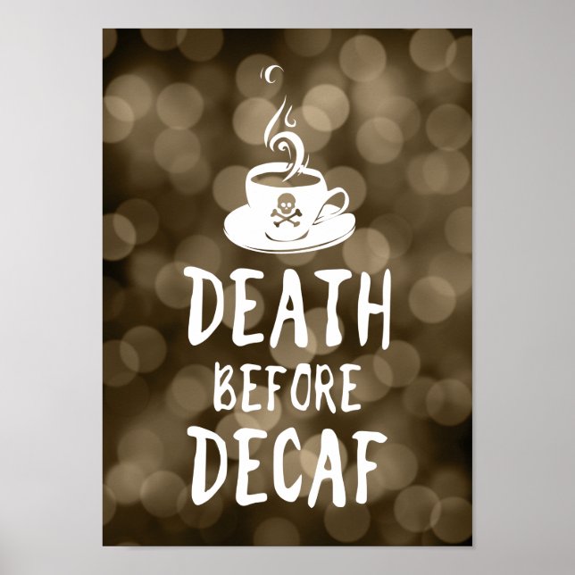 Dödsfall före kaffebröd poster (Framsidan)