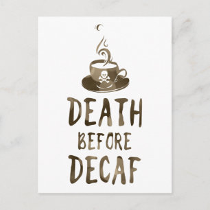 Dödsfall före kaffebröd vykort
