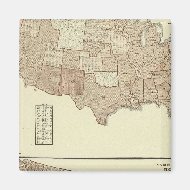 Dödsfall, kikhosta, mässling magnet (Framsidan)