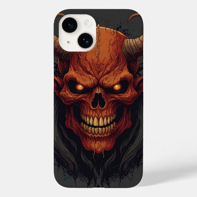 Dödsfall Metall Demon Mascot Telefon Case (Baksida)