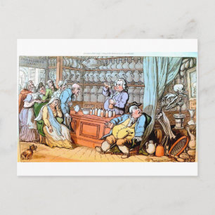 Dödsfall på det apotekariska vykortet vykort