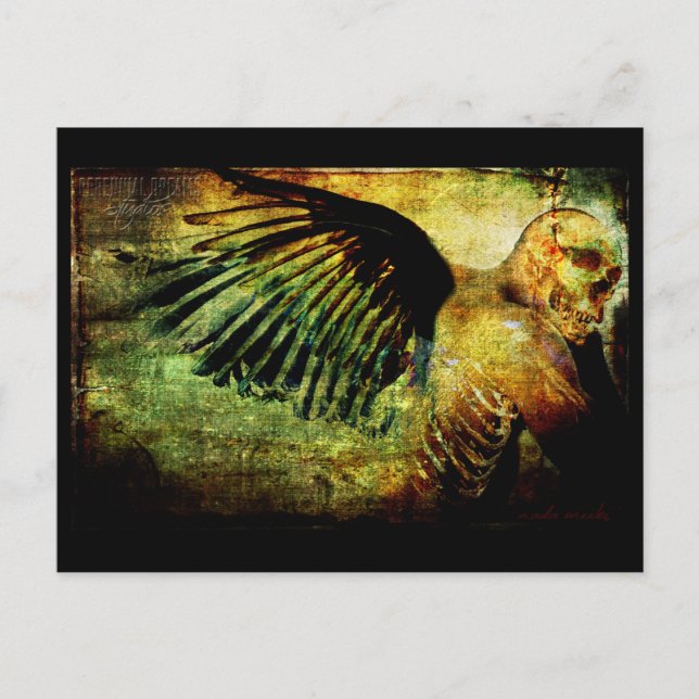 Dödsfall Vykort (Framsida)