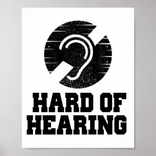 Dödsfallssymbol och hörselsymbol poster
