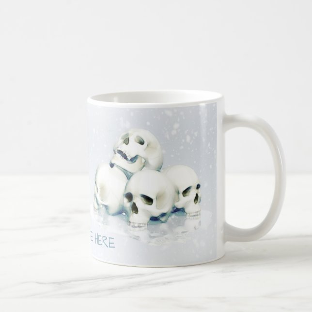 Dödskallar i snön kaffemugg (Höger)