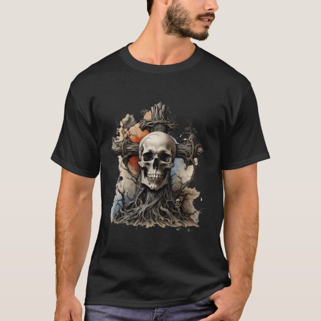 Dödskallar och kors - samlingen t shirt (Framsida)
