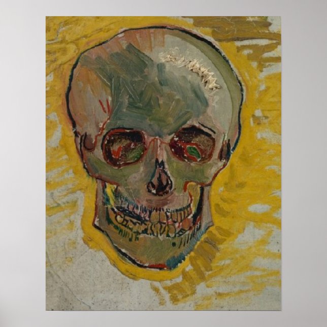 Dödskalle av Vincent Van Gogh  Poster (Framsidan)