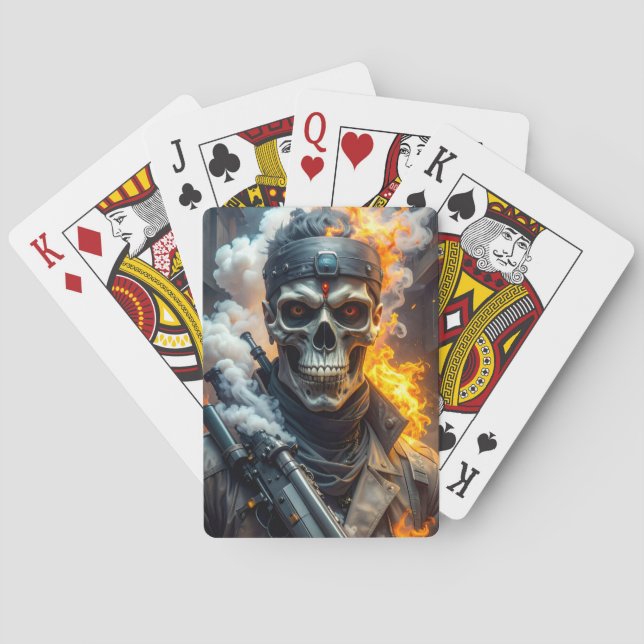 Dödskalle Casinokort (Baksidan)