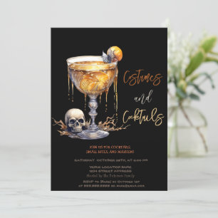 Dödskalle Cocktail Kostymer & Cocktail Halloween Inbjudningar