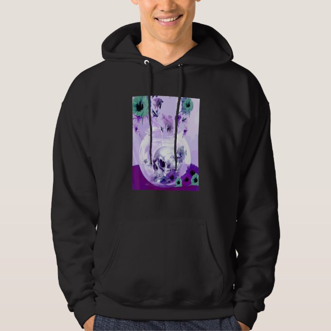 Dödskalle Fisk Kruka Hoodie (Framsida)
