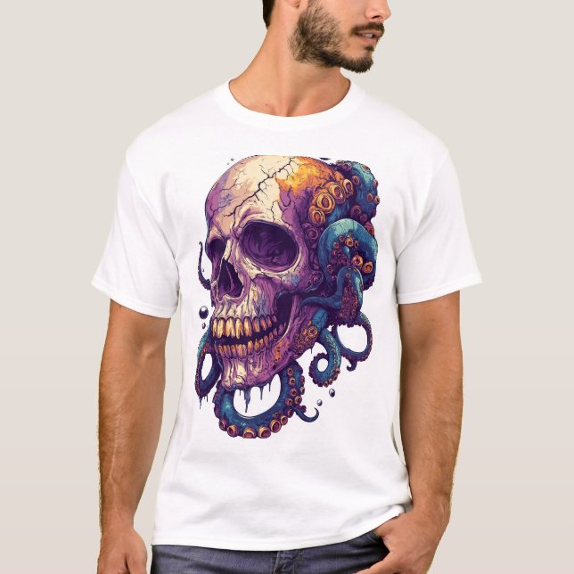 Dödskalle från djupet t shirt (Framsida)