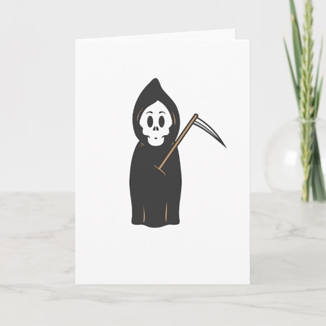 Dödskalle Grimreaper Kort (Framsida)
