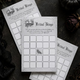 Dödskalle Halloween Bröllopsdusch Bingo Spel