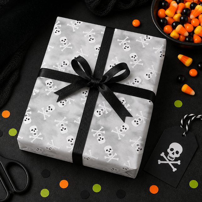 Dödskalle Halloween-inslagspapper Presentpapper (Gift Wrap Paper)