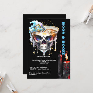 Dödskalle happy hour spökliga drinkar natt skräck inbjudningar