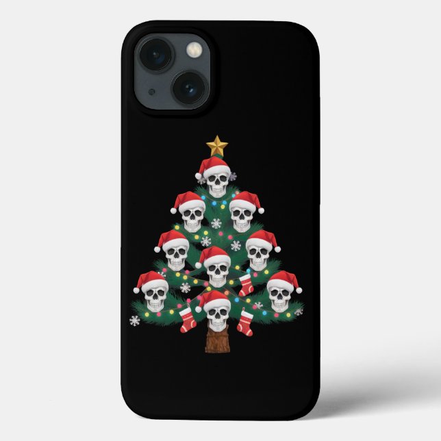 Dödskalle julgran Pajama Cool skelett Santa  (Baksida)