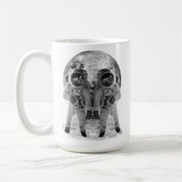 Dödskalle Mån Kaffemugg